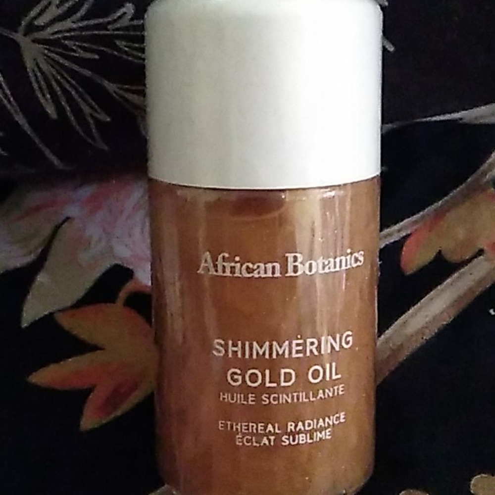 African botanics shimmering gold oil
